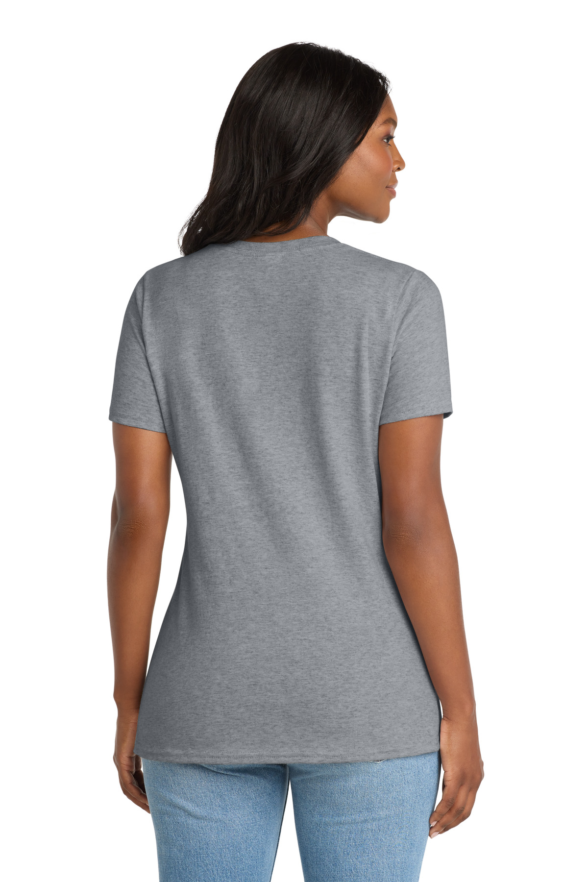Port & Co Women's Core Cotton V-Neck Tee. LPC54V 113