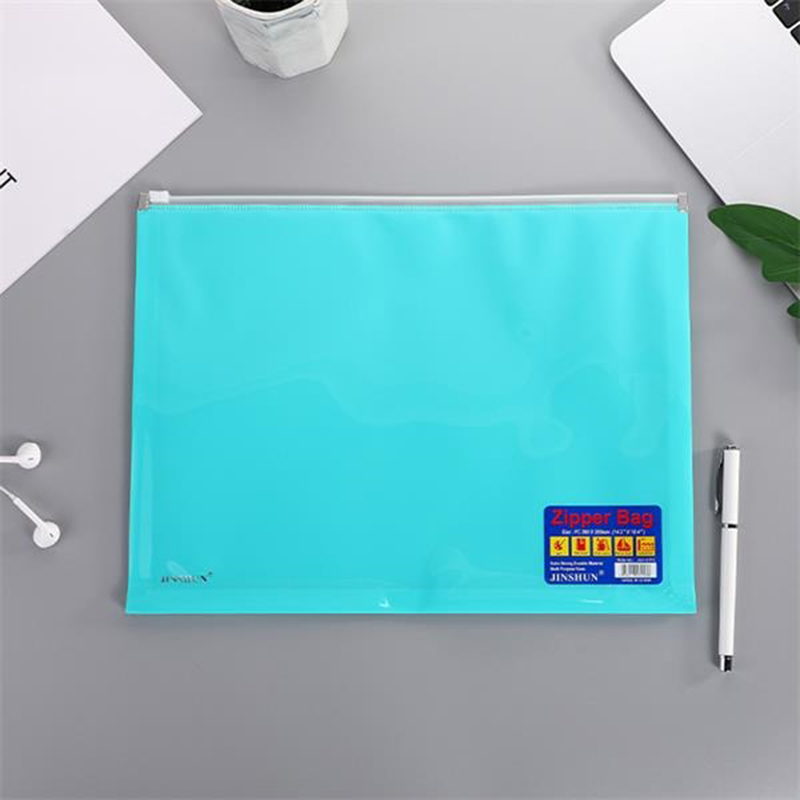 B4 Clear Bag File Folder With Zipper 5