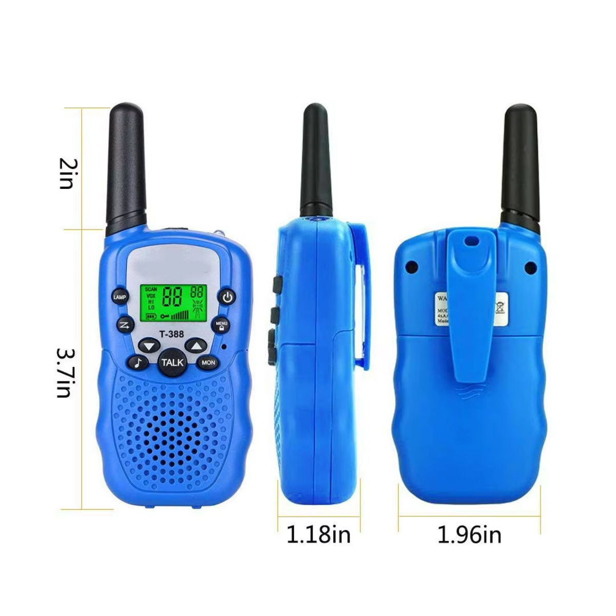 3km Kids Long-Range Toy Walkie Talkie Radio 3