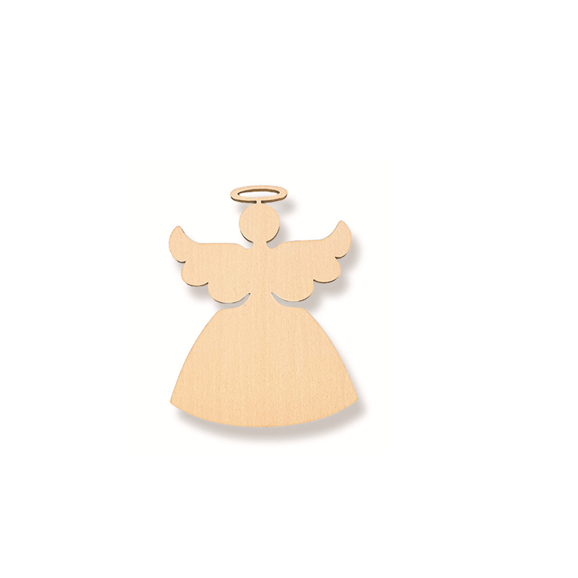 Natural Wood Christmas Tree Pendant 43