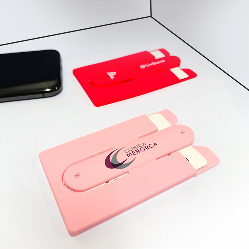 Silicone Card Holder w/Cell Phone Stand 15