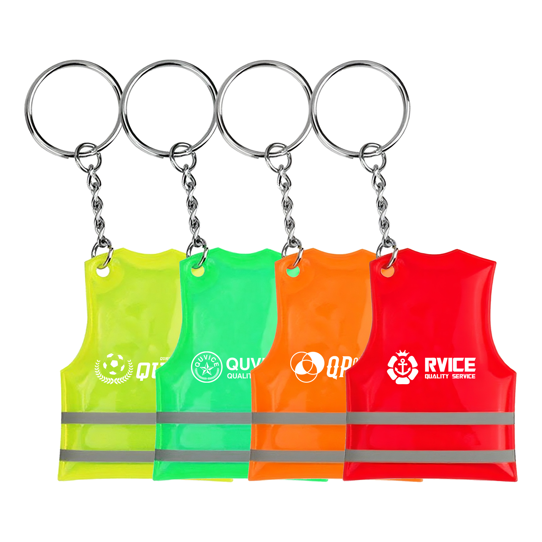 PVC Reflect Safety Vest Key Chain 2
