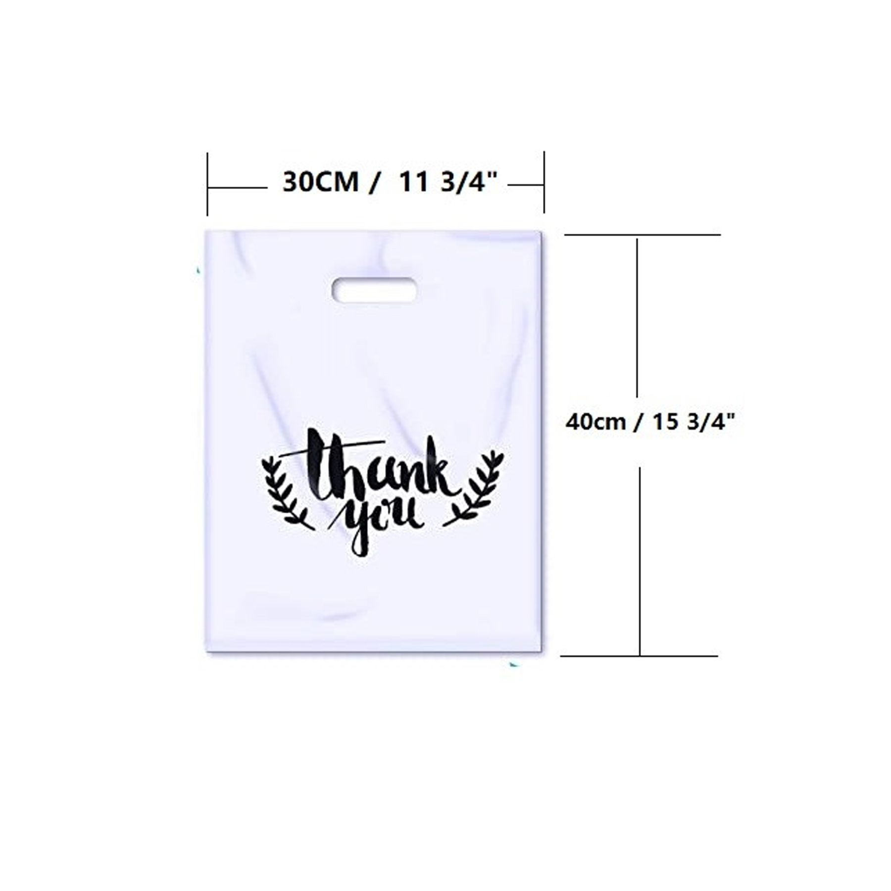 Shopping Take Out Bag with Die Cut Handle 2