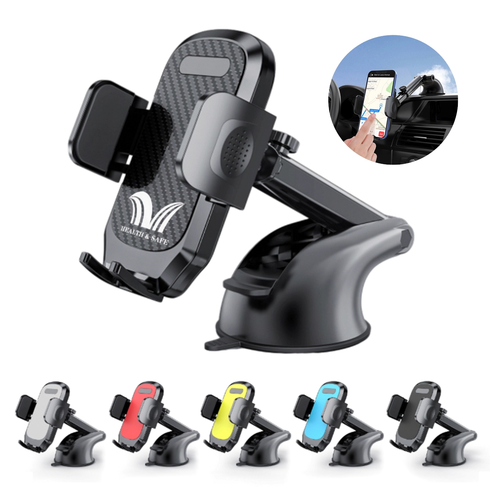 Telescopic Suction Cup Mobile Phone Navigation Frame 3