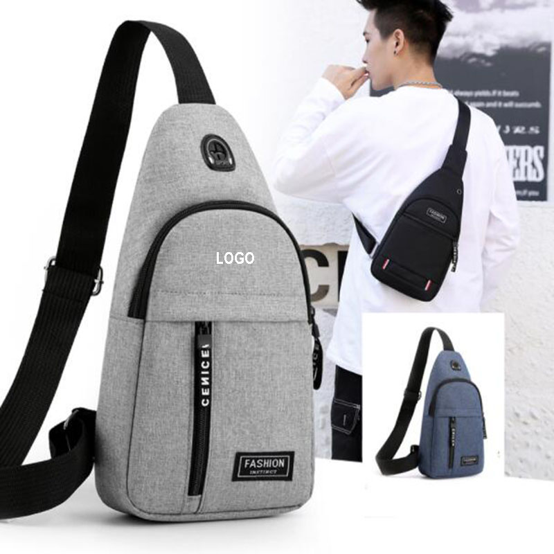Stylish Sling Backpack with Earphone Hole 1