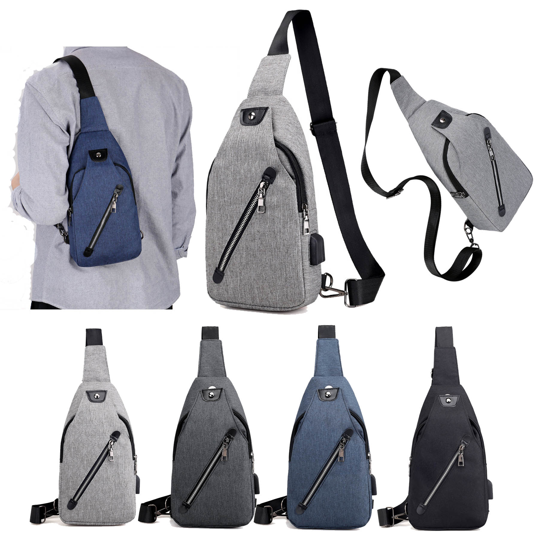 Men's Crossbody Single Shoulder Chest Bag 2