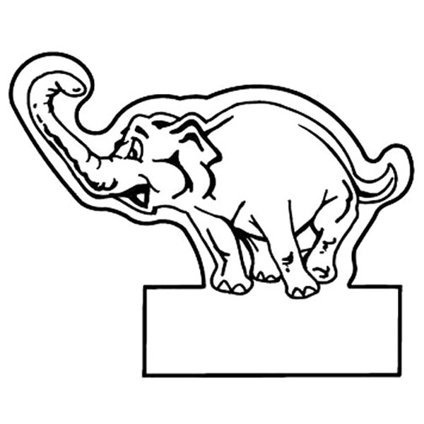 Magnet - Elephant on Box - Full Color 2