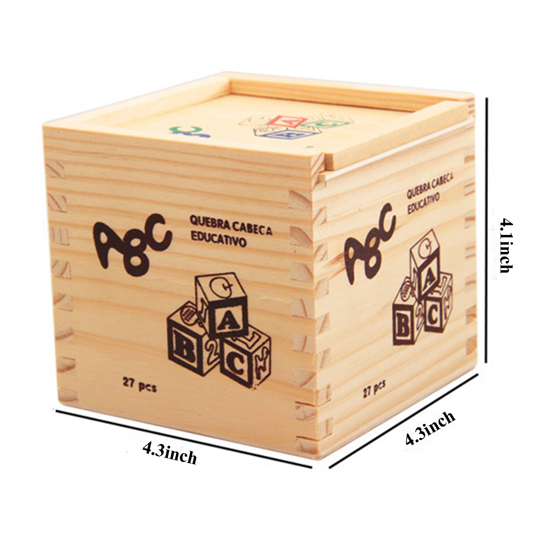 27 pcs Three-dimensional blocks with box for children 2