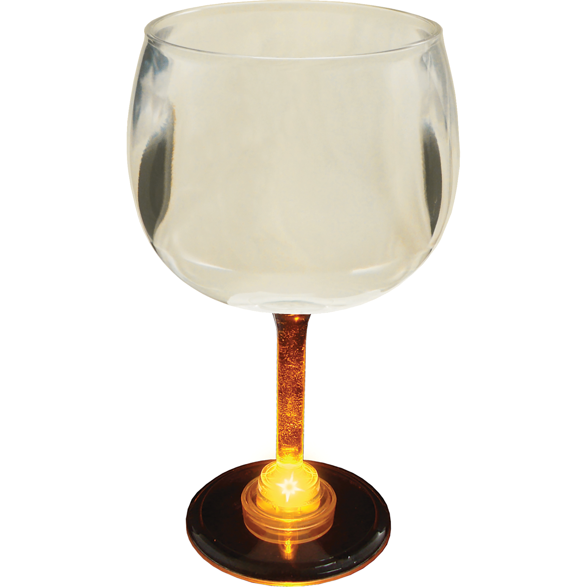 12oz Light Up Standard Stem Plastic Wine Goblet 12