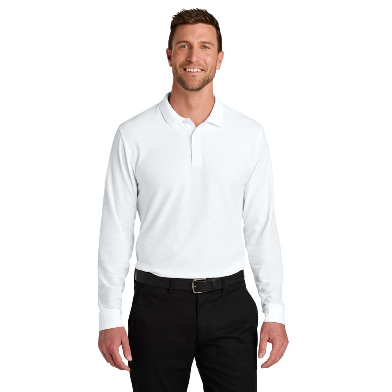 Port Authority Wearever Signature Pique Long Sleeve Polo 34