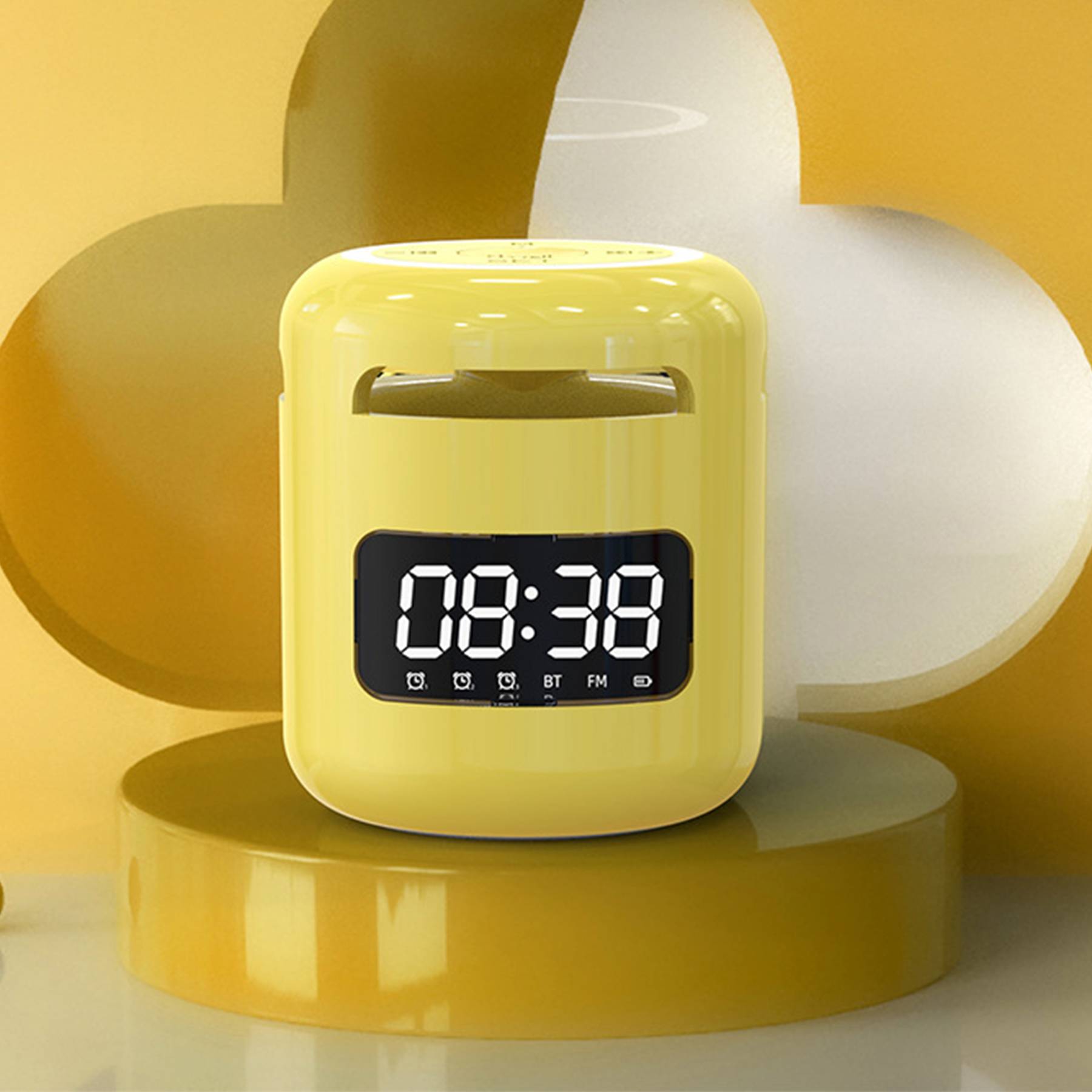 Wireless Intelligent Bluetooth Speaker With Clock 4