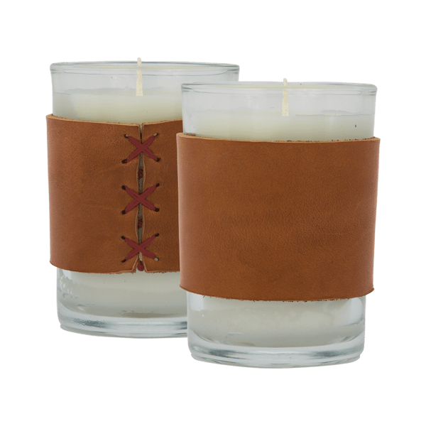 Harper 8 oz. Leather Wrapped Candle 51