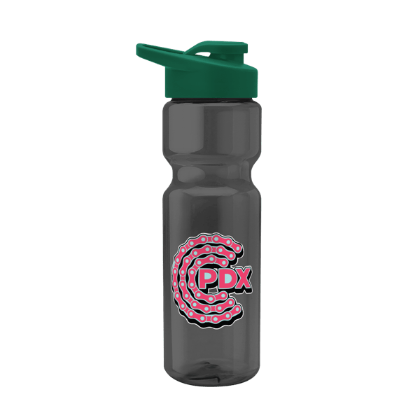 Blazer 28oz Transparent Bike Bottle w/Drink-thru Lid 1604