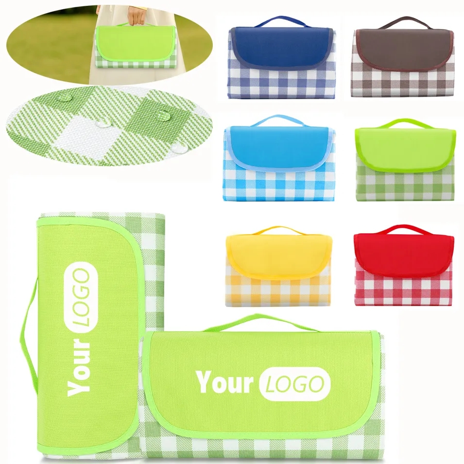 MOQ20 Custom Logo Oxford Picnic Mat Waterproof