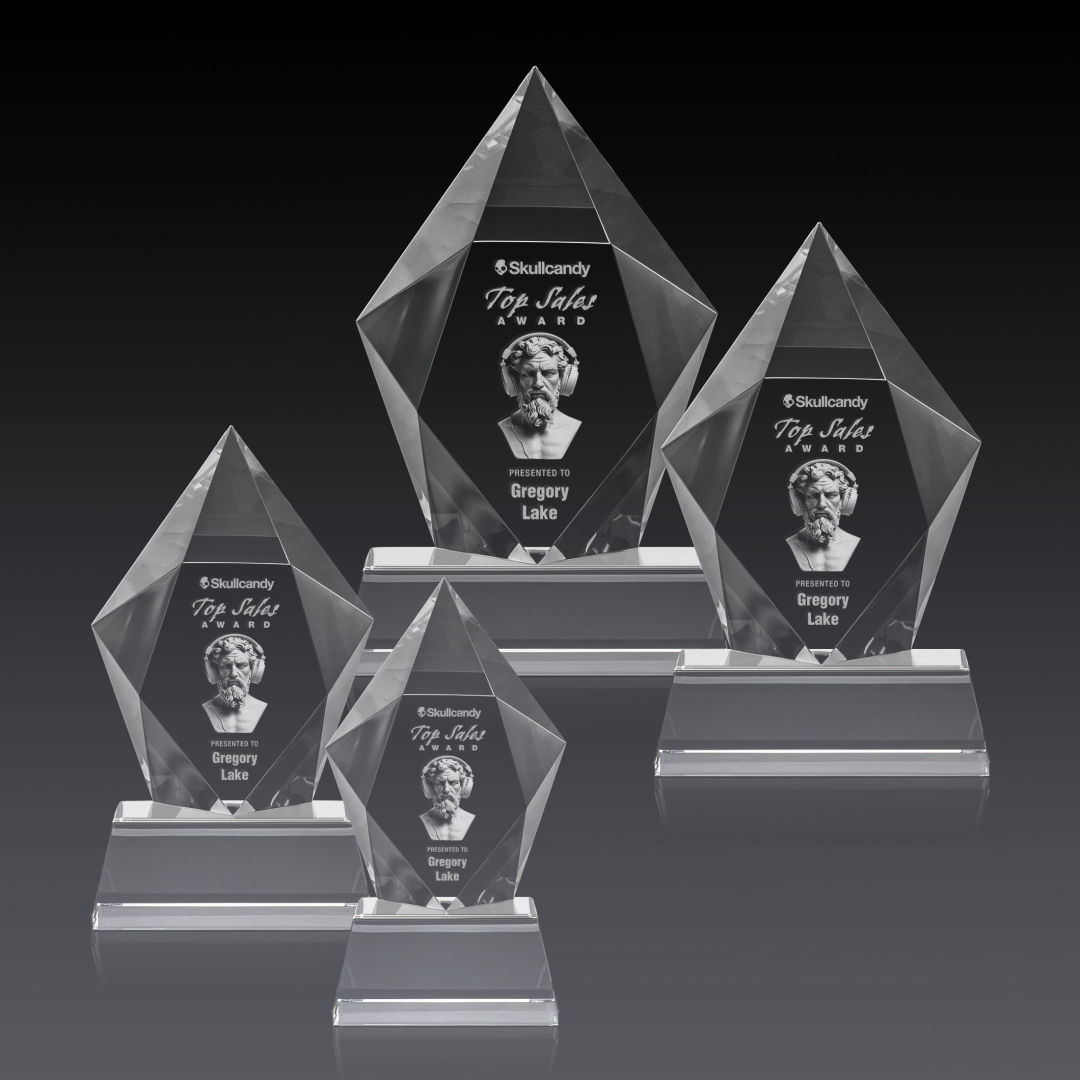 Devron 3D Award on Base - Clear