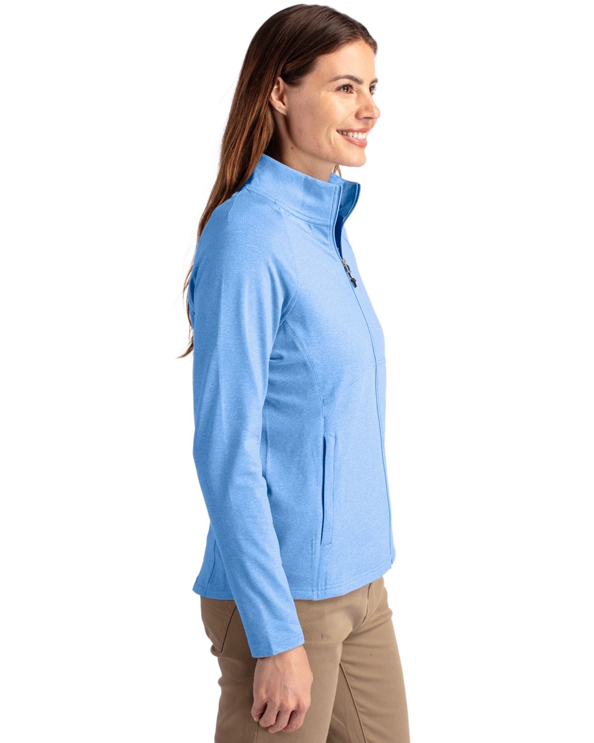 Adapt Eco Knit Heather Recycled Womens Full Zip