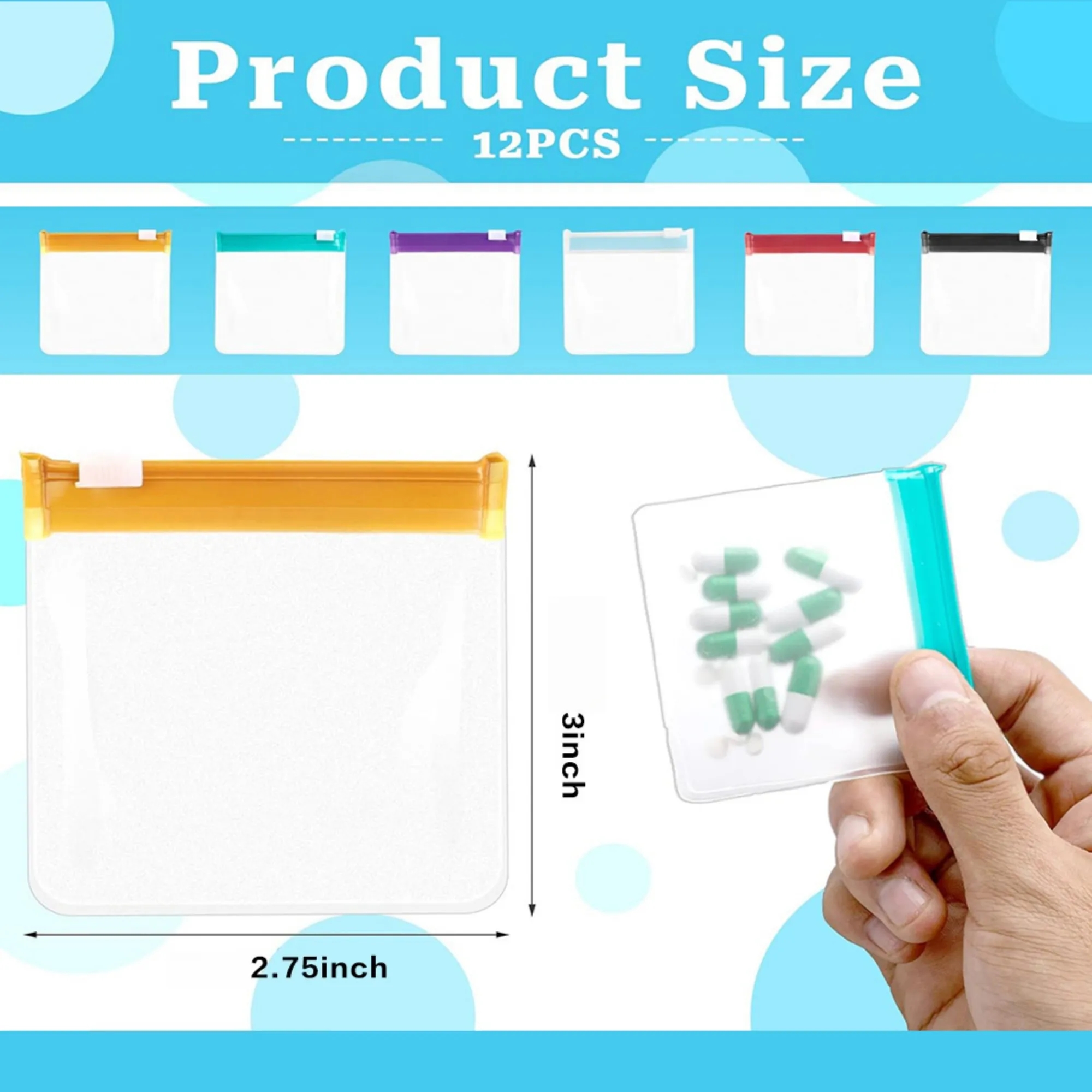 Colorful Eco-Friendly EVA Storage Pouches 3