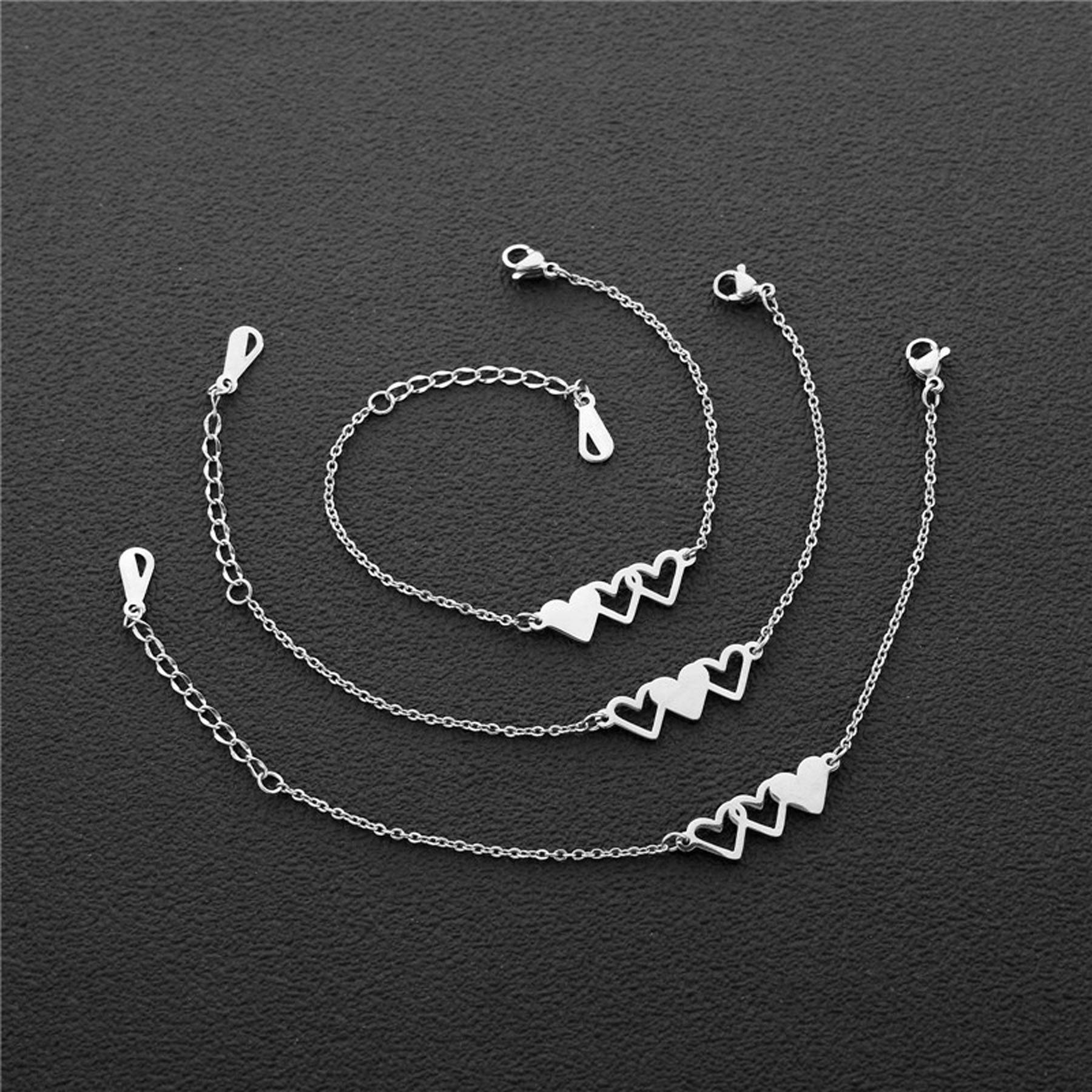 Retro Titanium Steel Love Bracelet 8