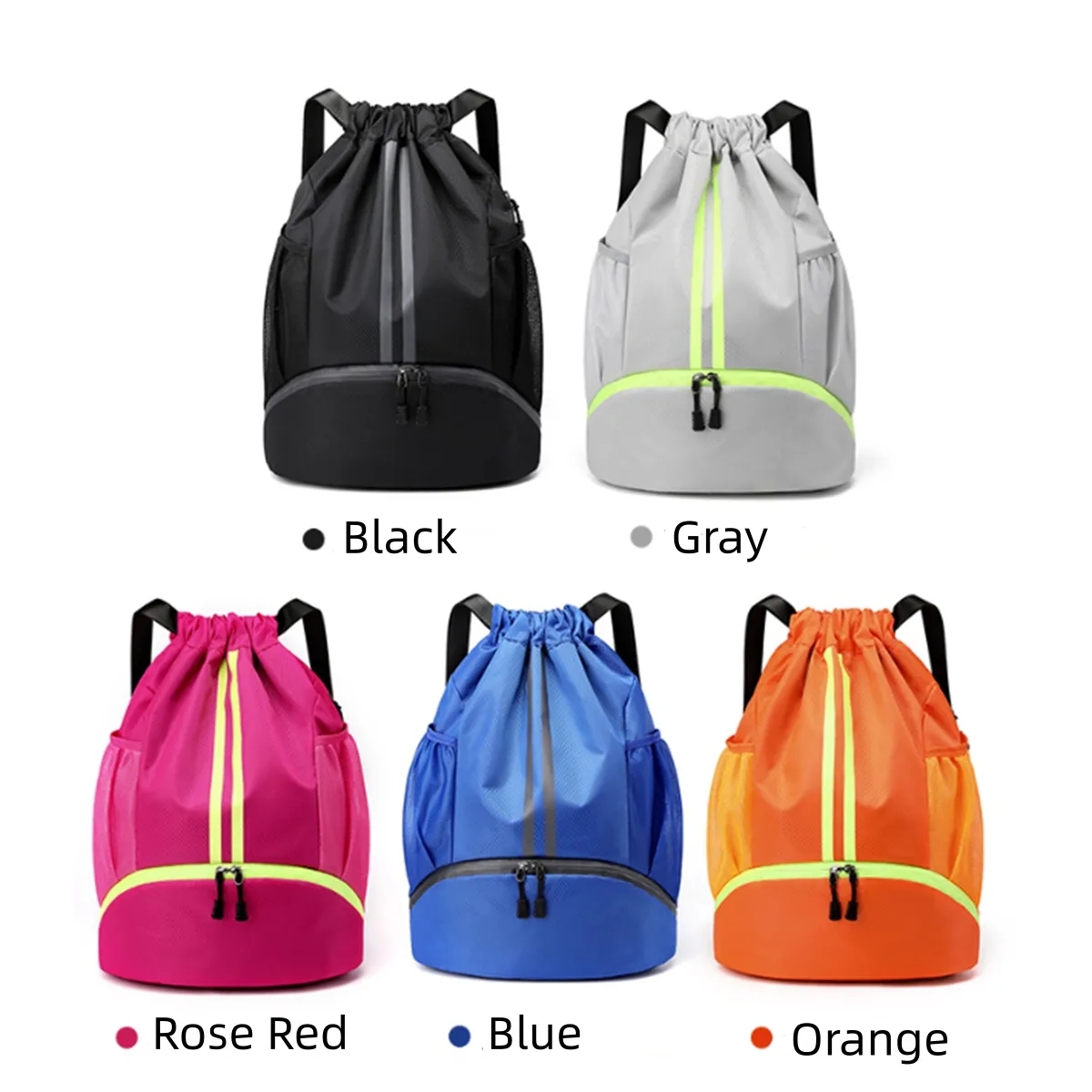 Drawstring Backpack with Shoe Compartment 6