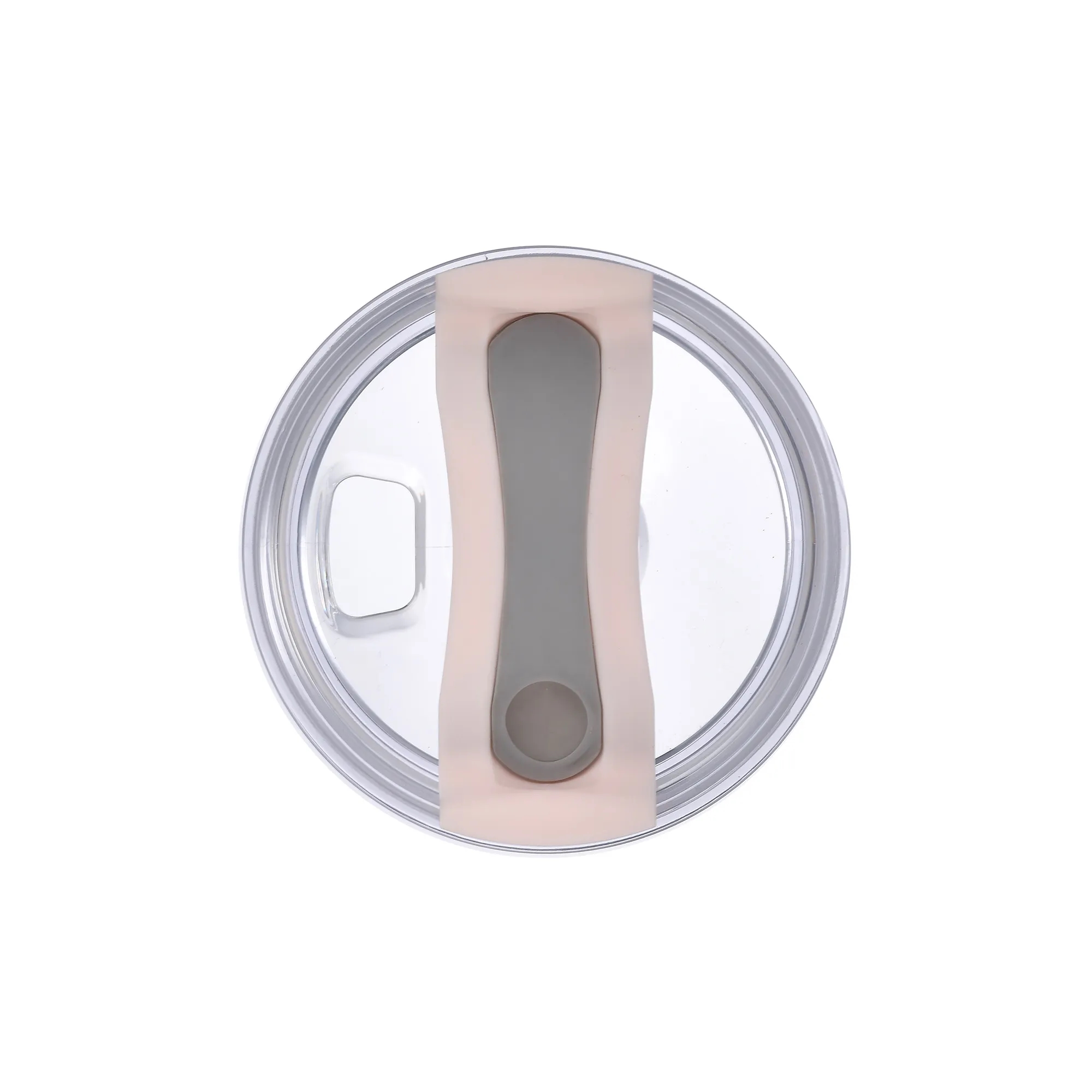 30oz. Dual Wall Stainless Steel & PP Tumbler with Clear Lid 5