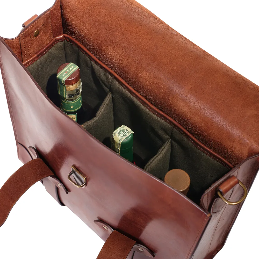3-Bottle Leather Bag 7