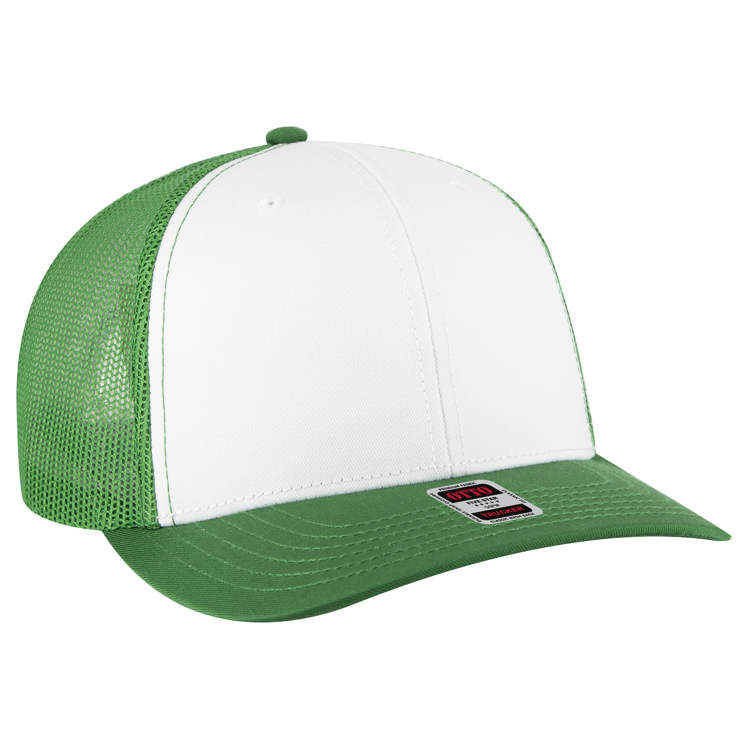 OTTO CAP® 6 Panel Mid Profile Mesh Back Trucker Hat 104