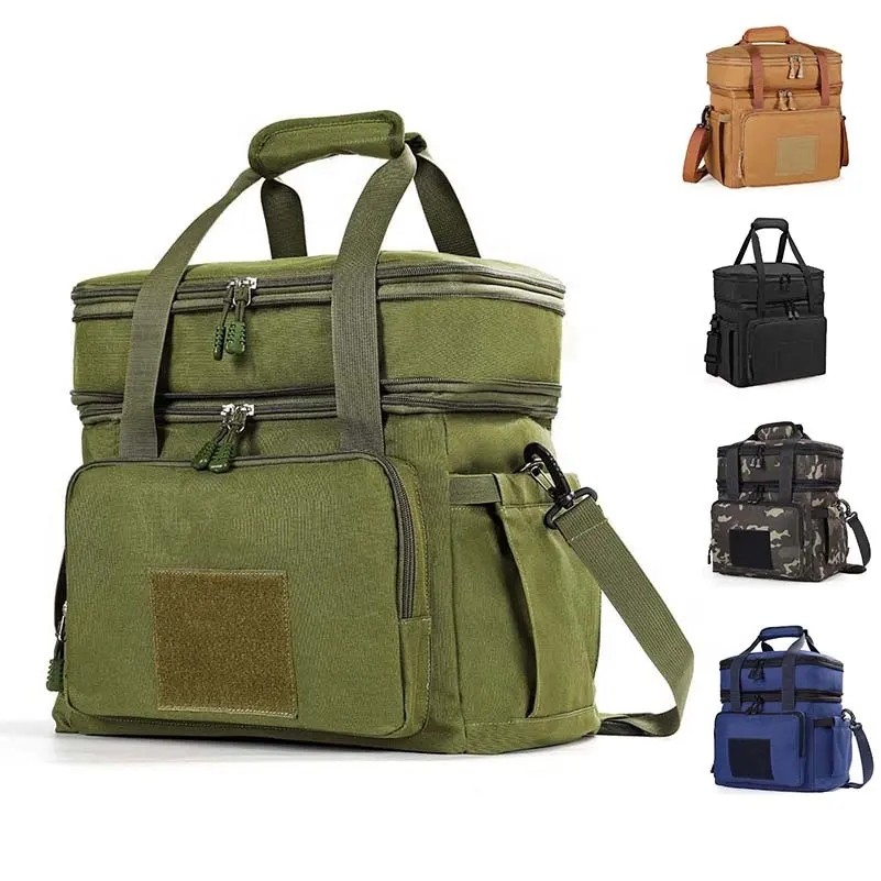 Double Layer Cooler Insulated Ice Lunch Bag 2