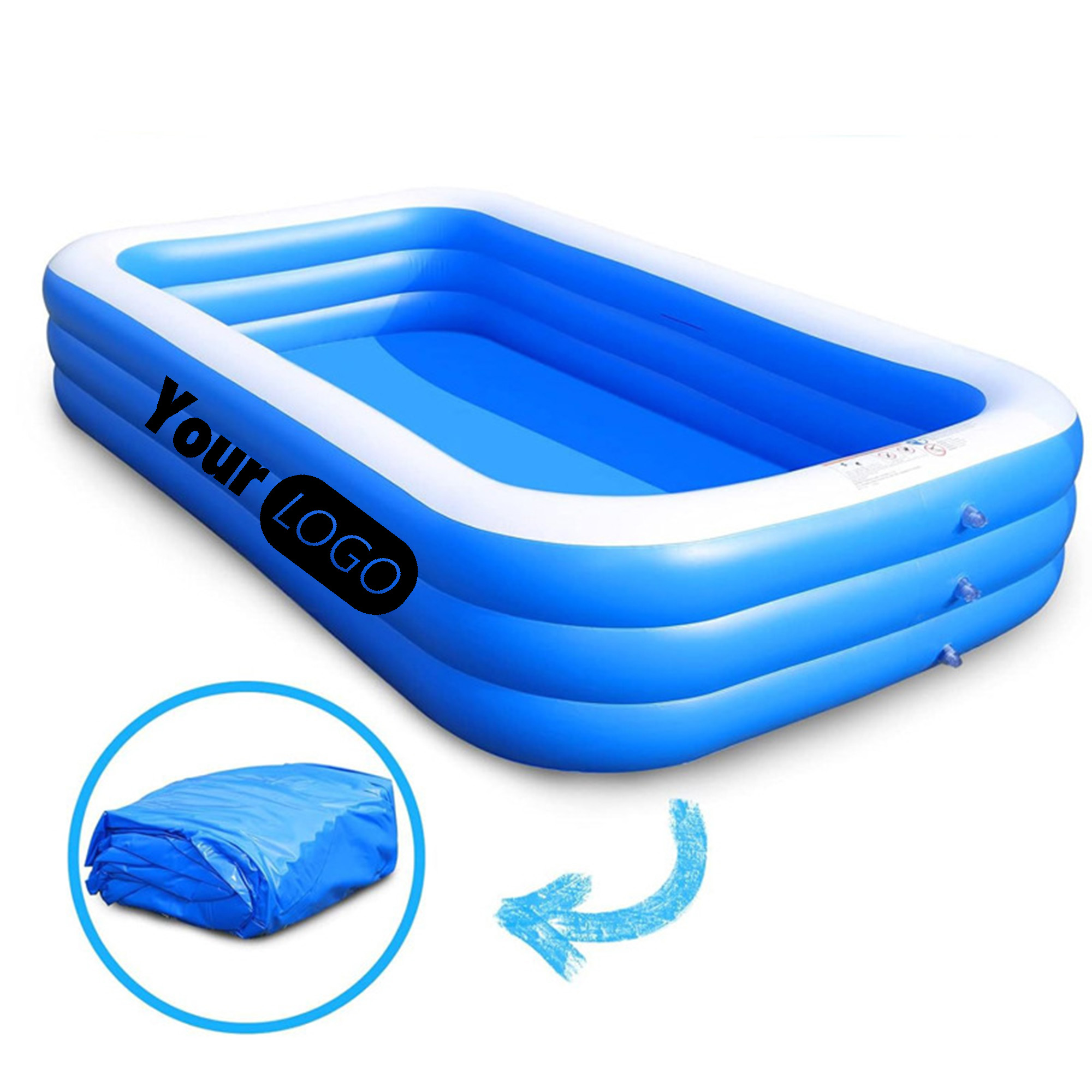 Shaded Inflatable Family Pool 2
