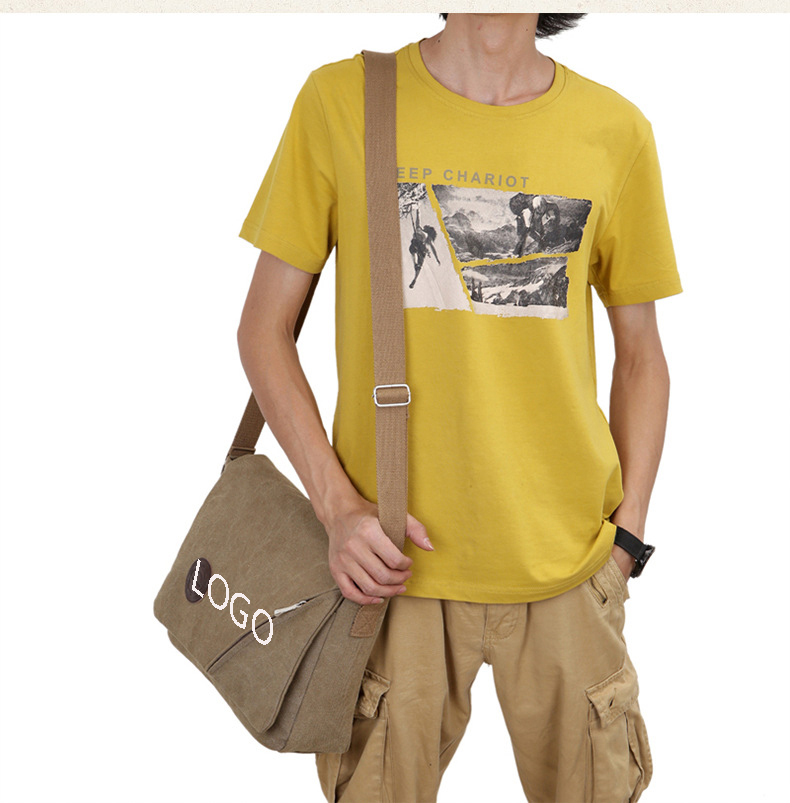 Canvas Messenger Crossbody Satchel Bag 2
