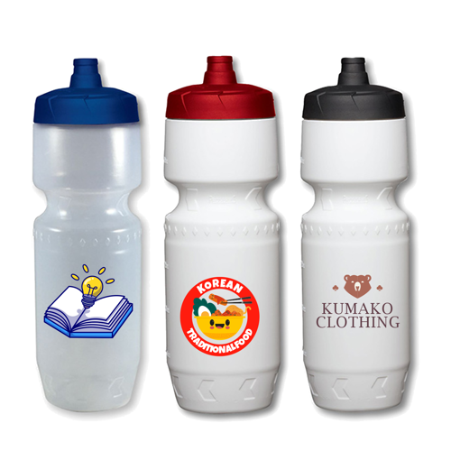 Premium Bike Bottle with Push Spout - 24 oz 1