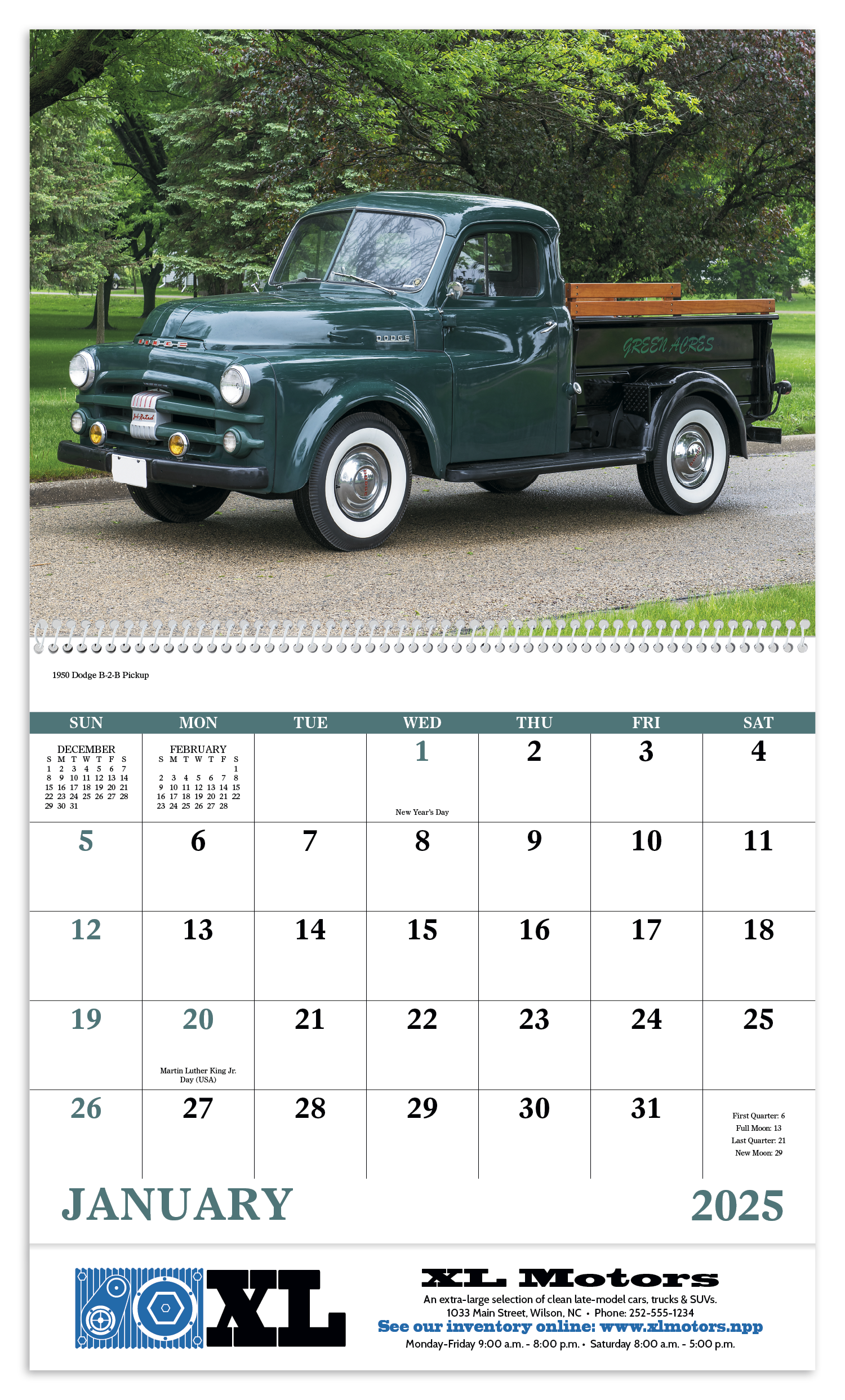 Good Value™ Treasured Trucks - Spiral Calendar 6
