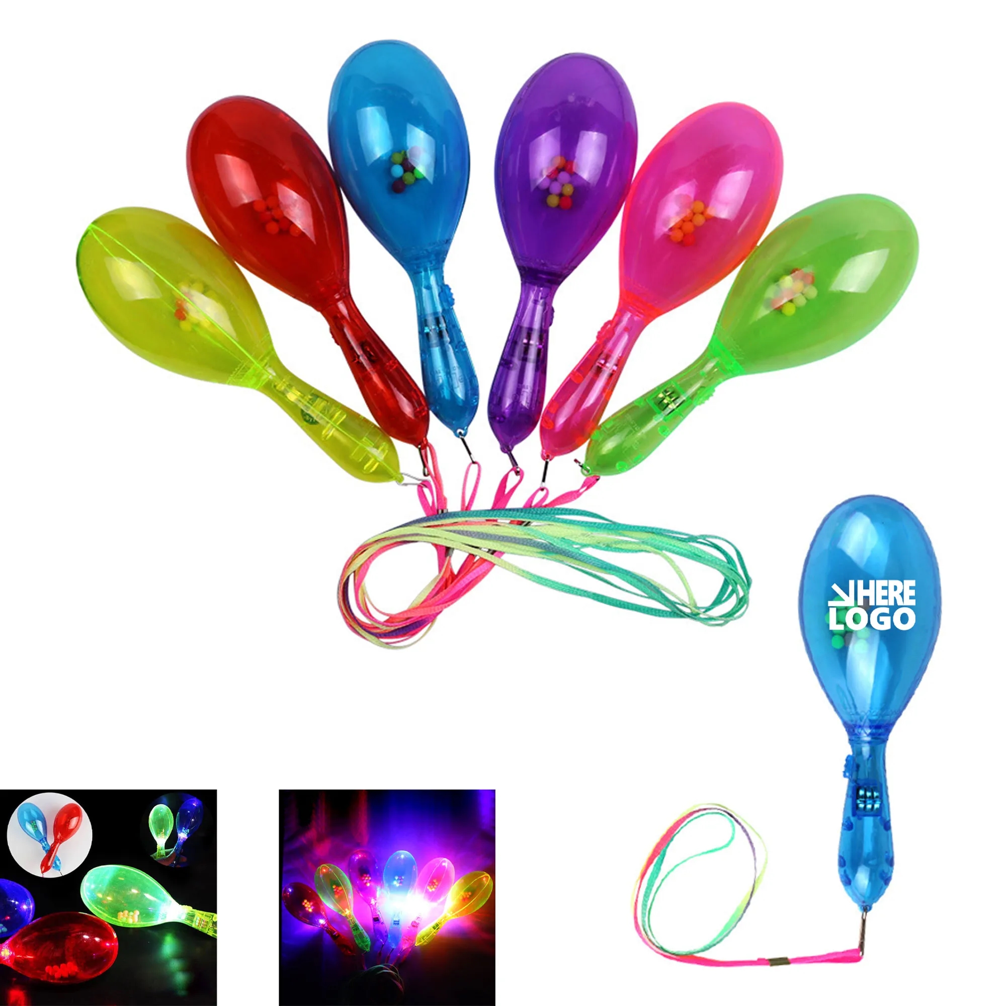 LED Flashing Shaker Neon Noisemaker 1