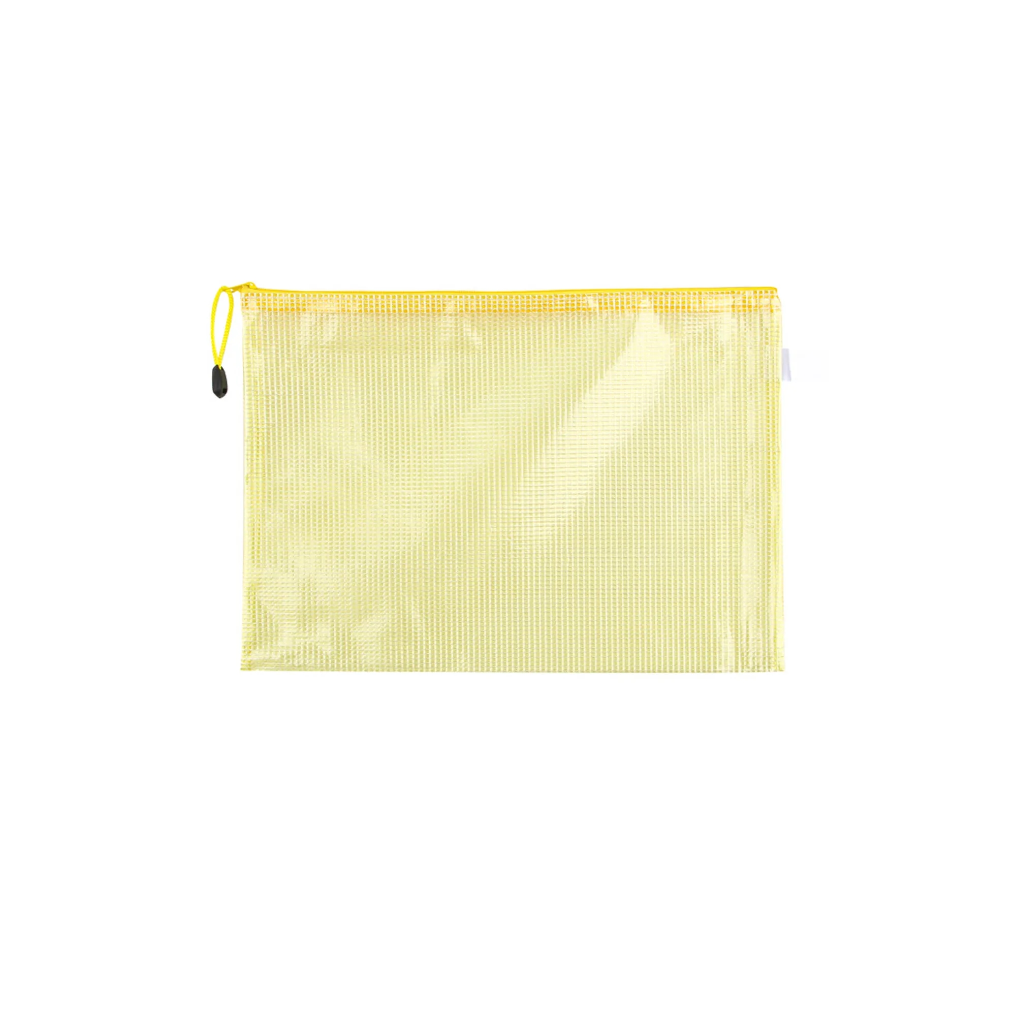 A4 Transparent Grid Zipper Bag 5