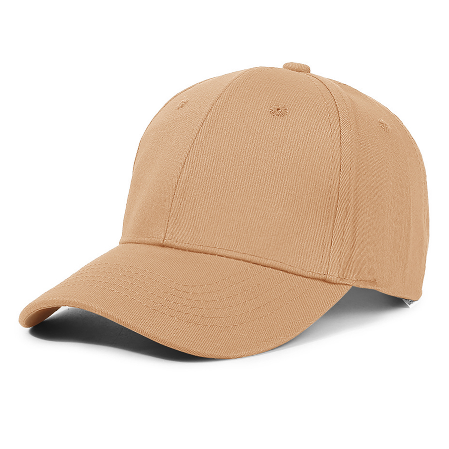 Stock Solid Color Cotton 6-Panel Baseball Cap w/ D-Ring 5