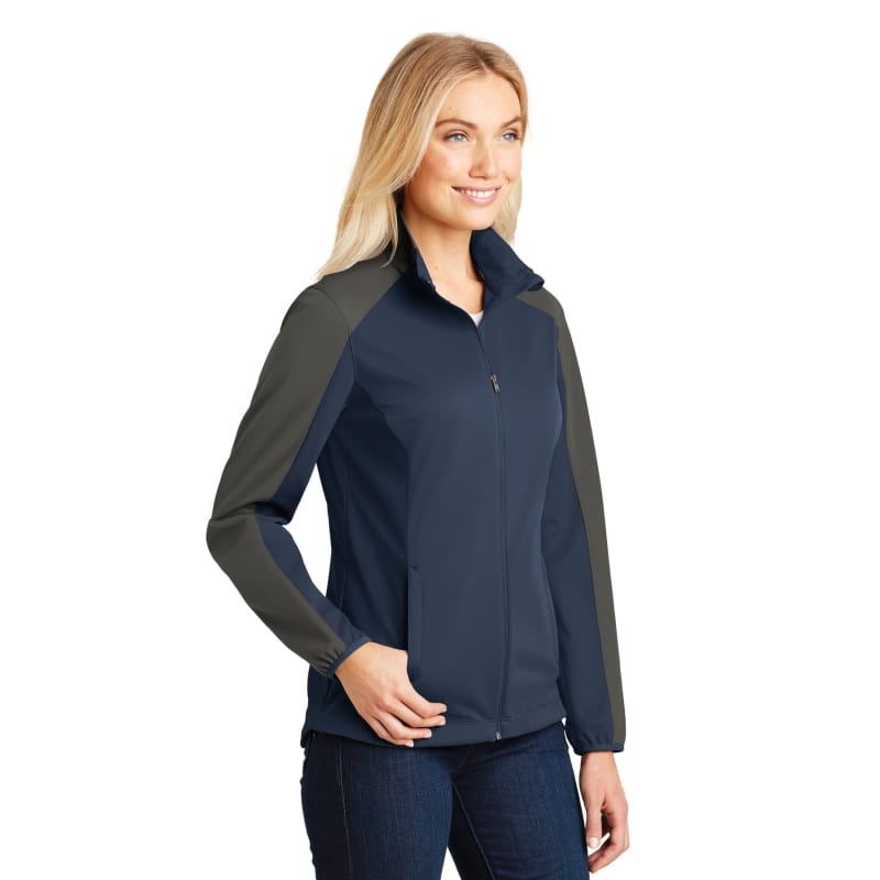 Port Authority Women's Active Colorblock Soft Shell Jacket. 11