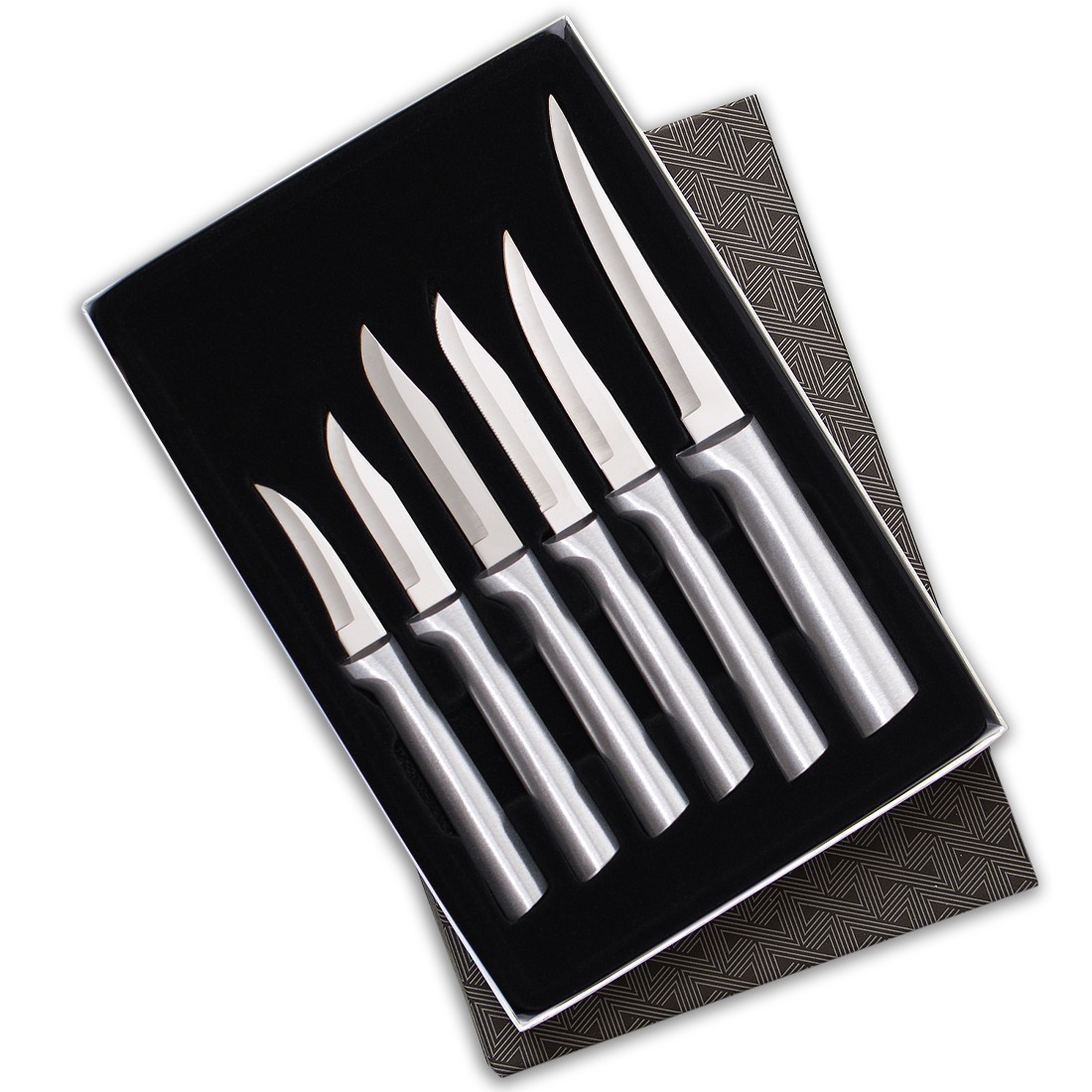 All Star Paring Knives Gift Set w/Silver Handle 4