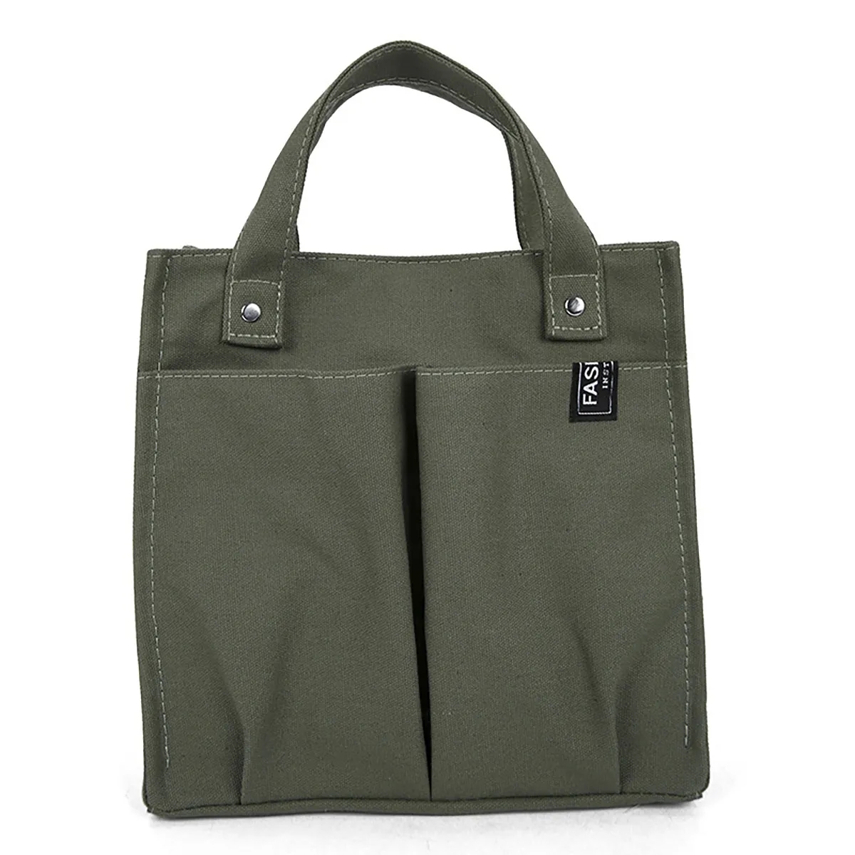 Multi-pocket Canvas Tote Bento Handbag 2