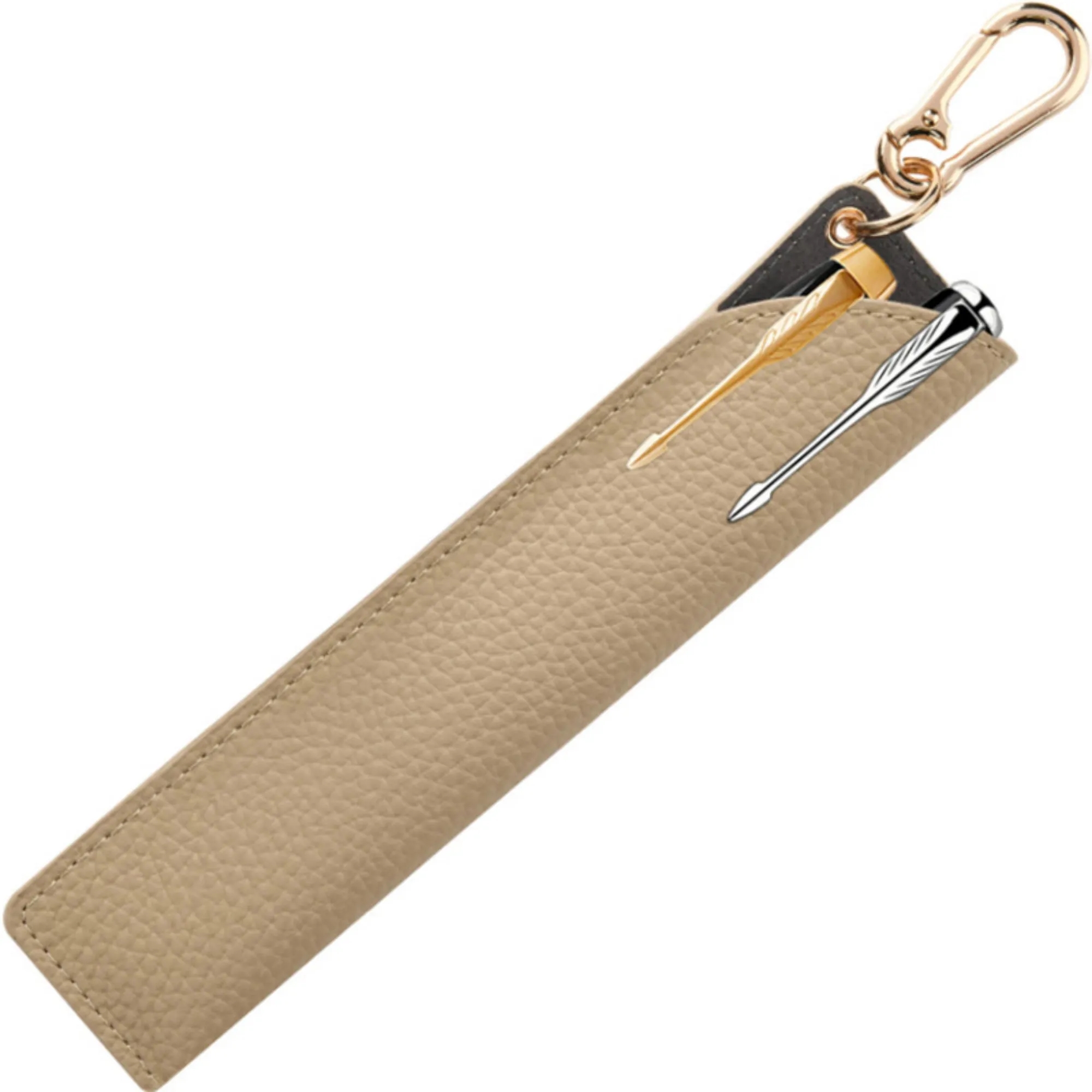 Leather Pencil Case With Keychain 4