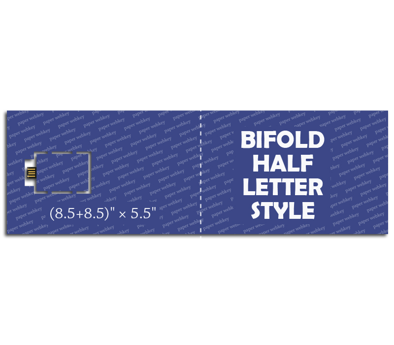 Bifold (8.5+8.5)" x 5.5" Paper Webkey 2
