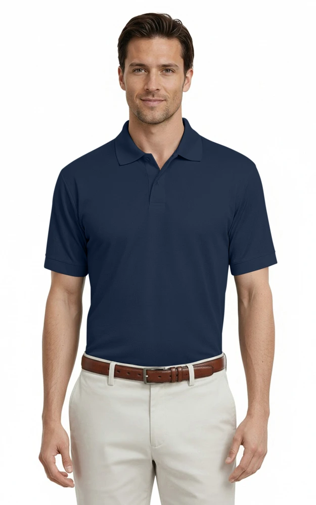 Adult Tonal Stripe Wicking Polo 9