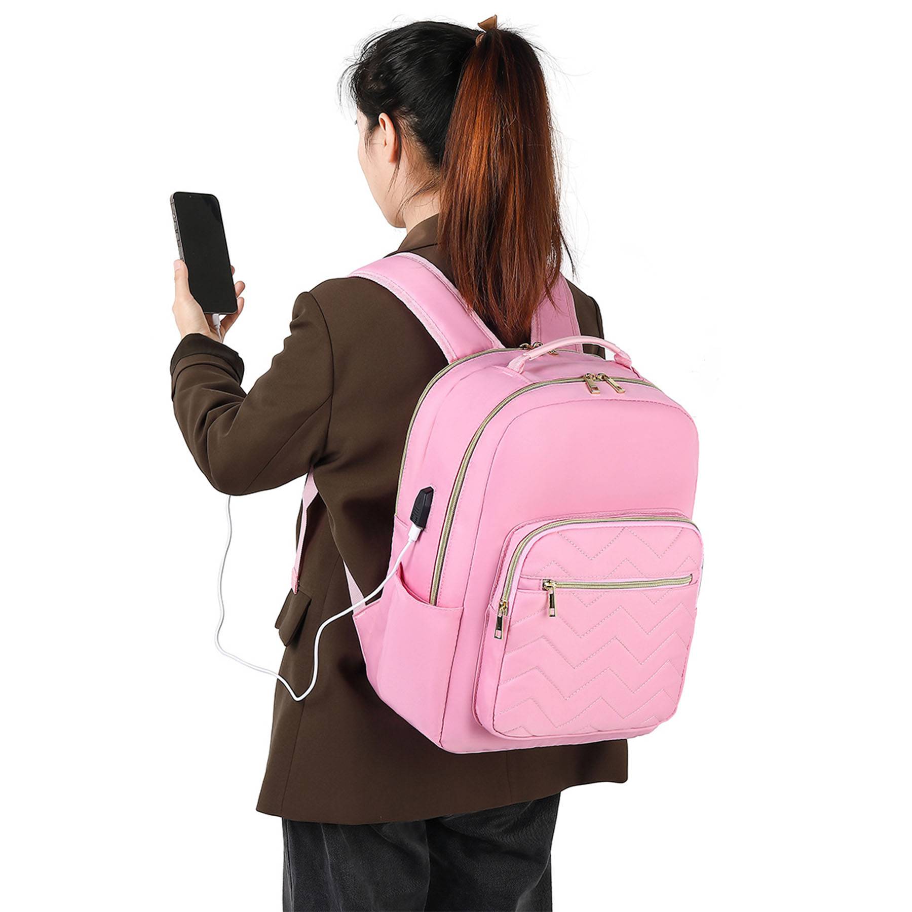 Polyester travel school bag backpack 13