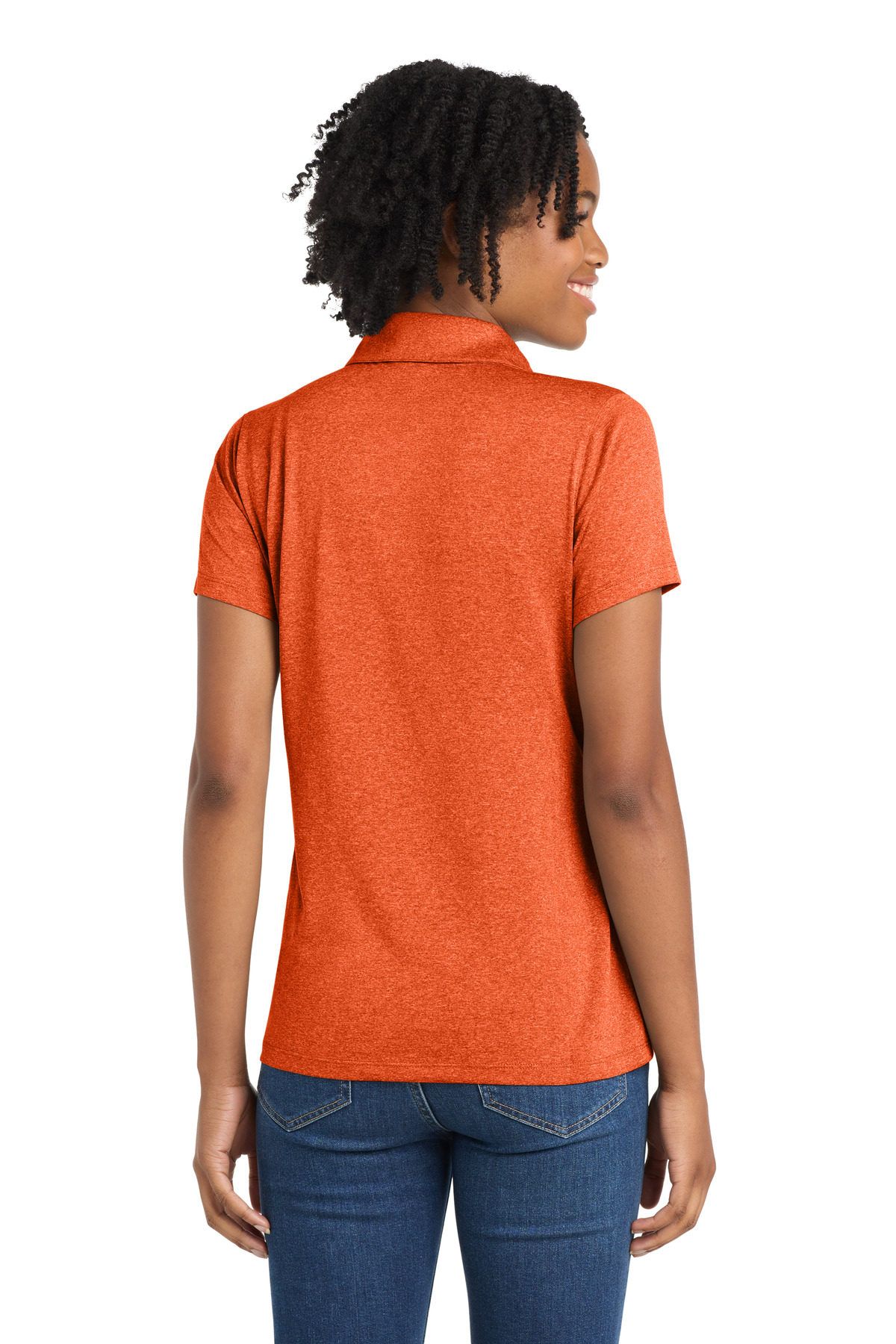 Sport-Tek Women's Heather Contender Polo. LST660 18