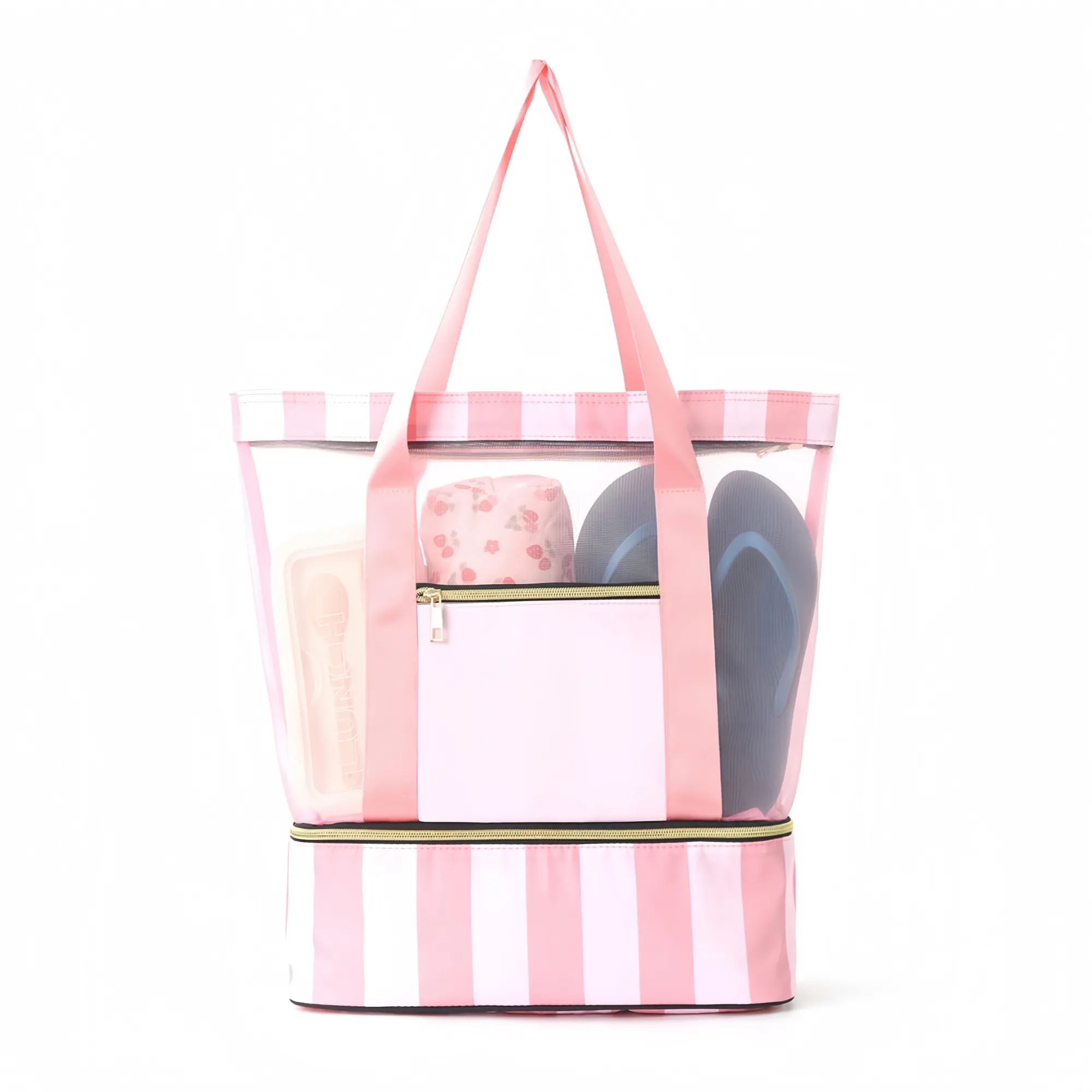 Double Compartment Beach Tote Bag 6