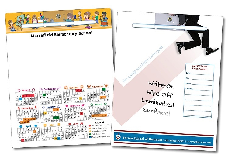 School Memo Board - 8.5x11 Laminated - 14 pt. 3