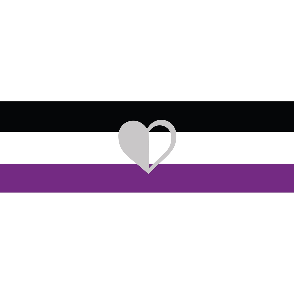Greyromantic Window Decals 3" x 10" 2