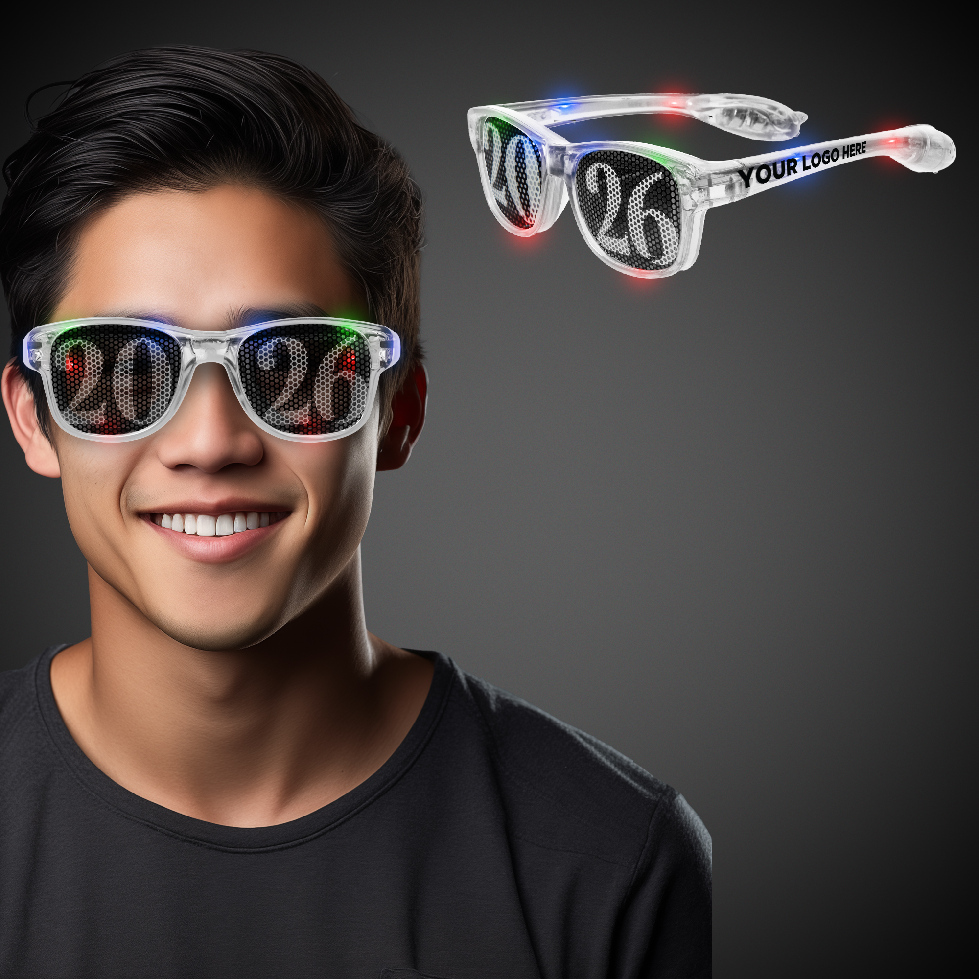 LED 2026 Retro Sunglasses(Imprinted Arms)