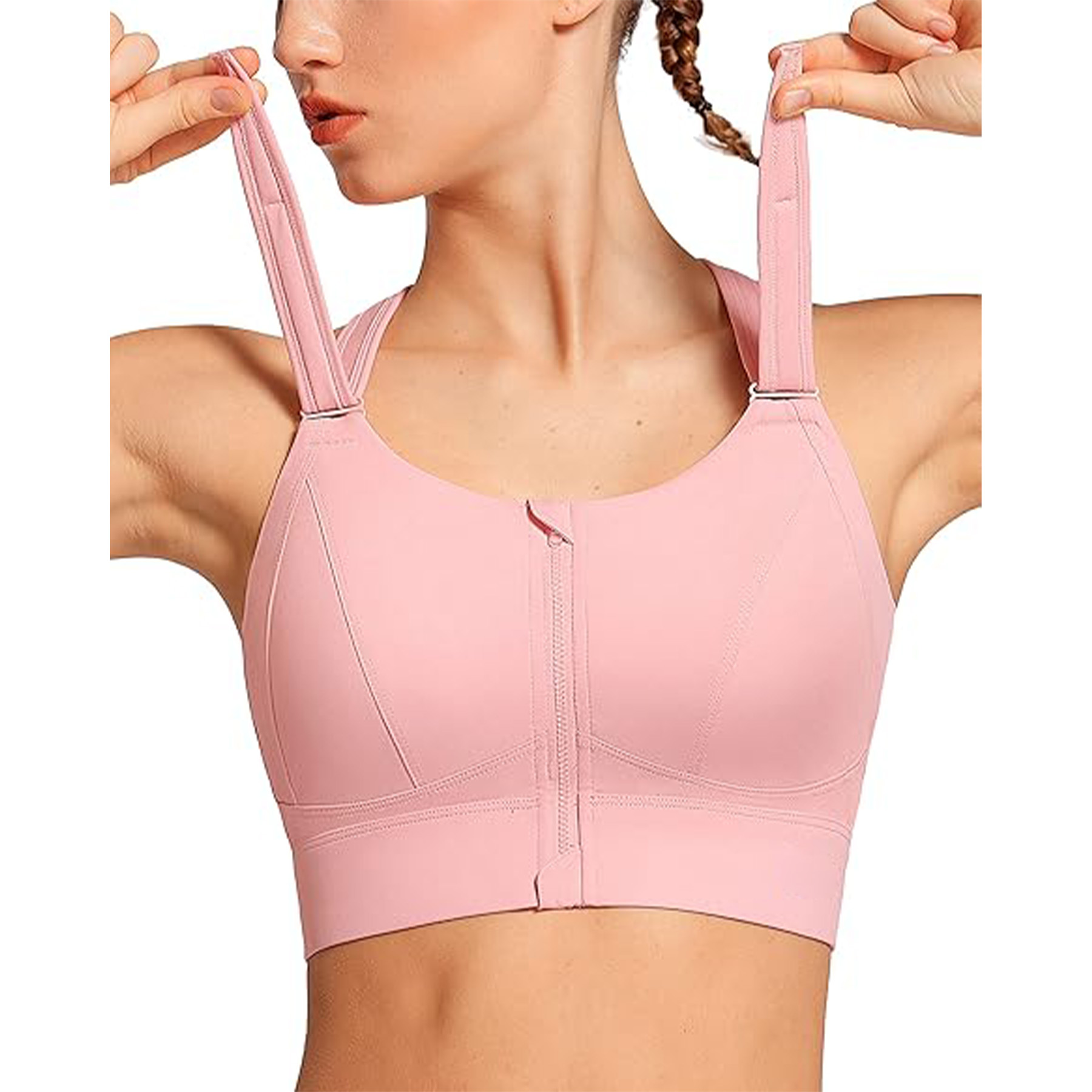 Women's Adjustable Zipper Front Bra 17