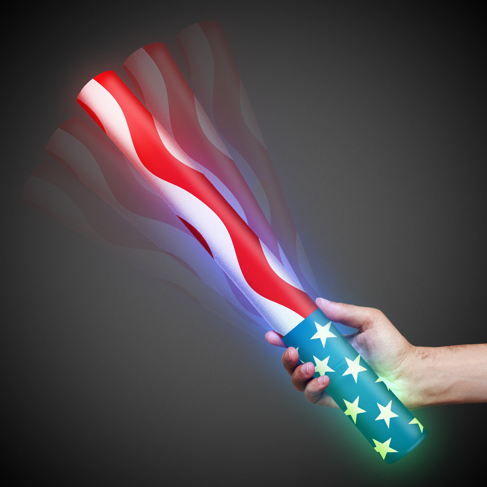 Patriotic 16" Sleeved Light Up LED Glow Lumiton 7