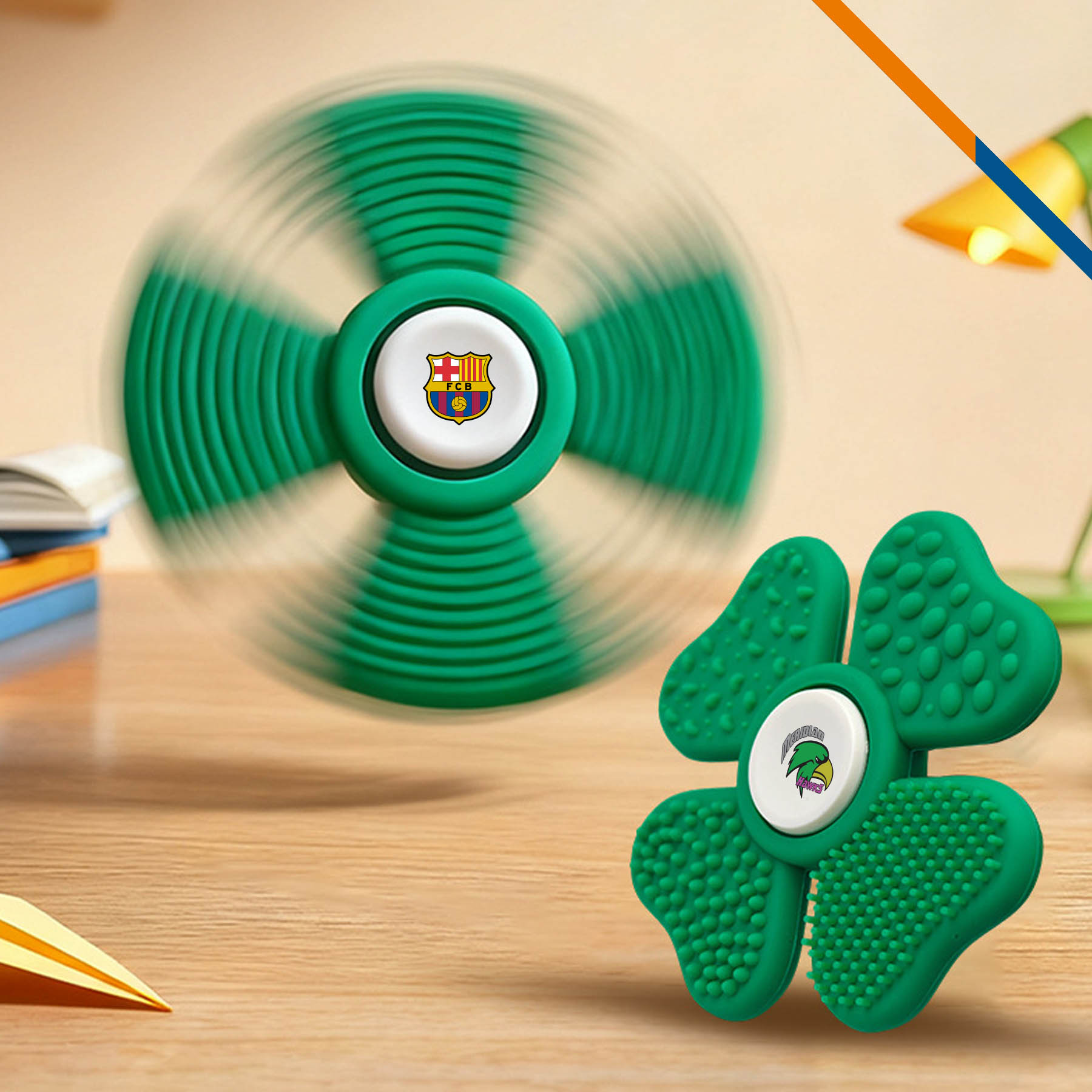 LuckySpin 2in1 Four Leaf Clover Fidget Spinner 3