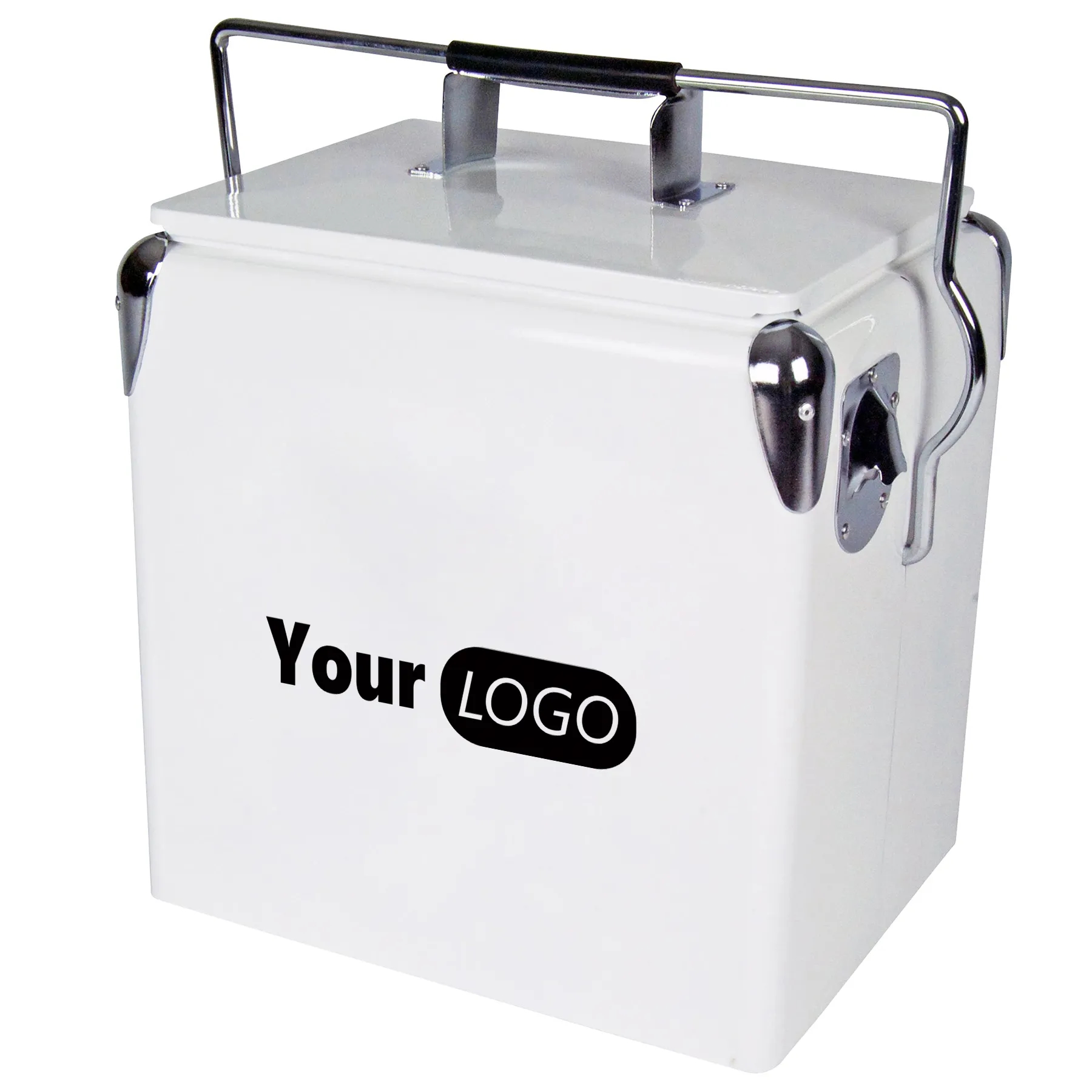 Light Retro Ice Chest Cooler with Bottle Opener 13L 3